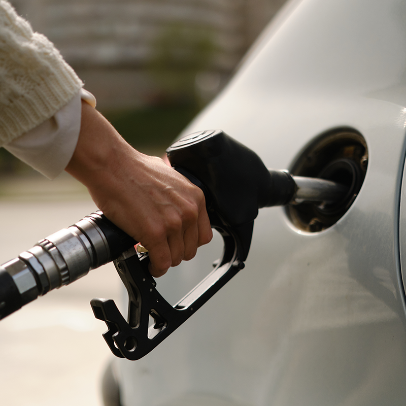 Someone pumping petrol