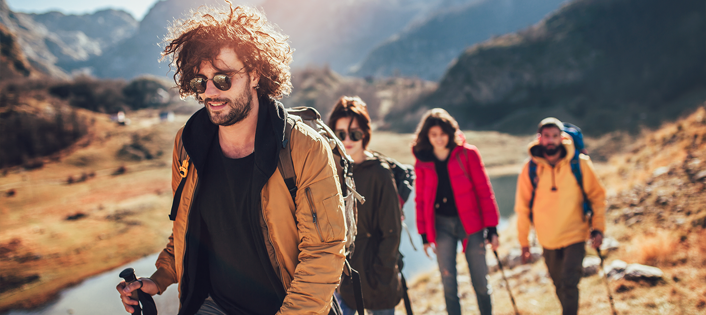 Group of people hiking