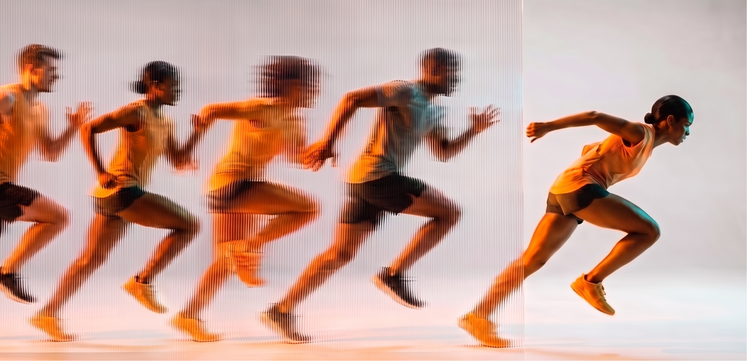 A picture of several runners