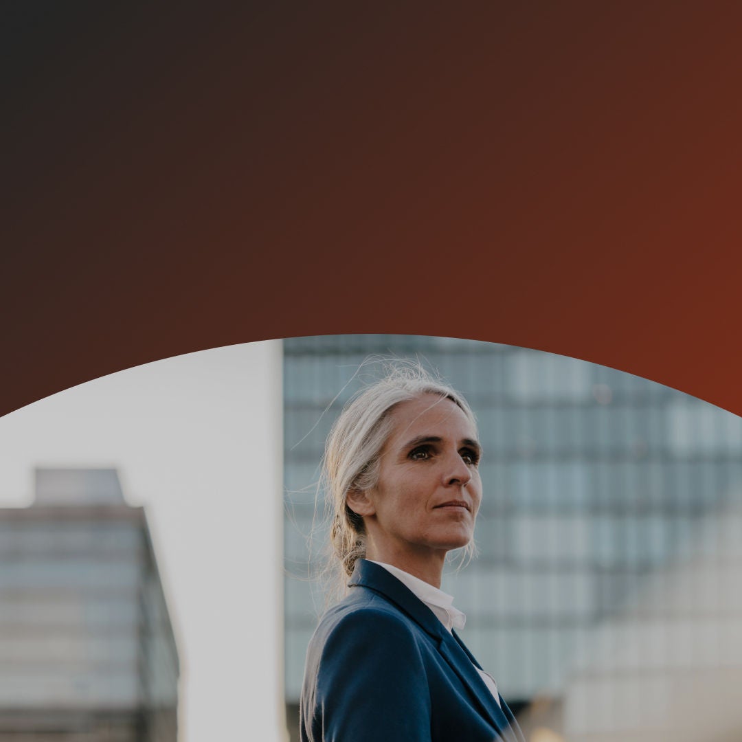 Woman speaking with team in a meeting