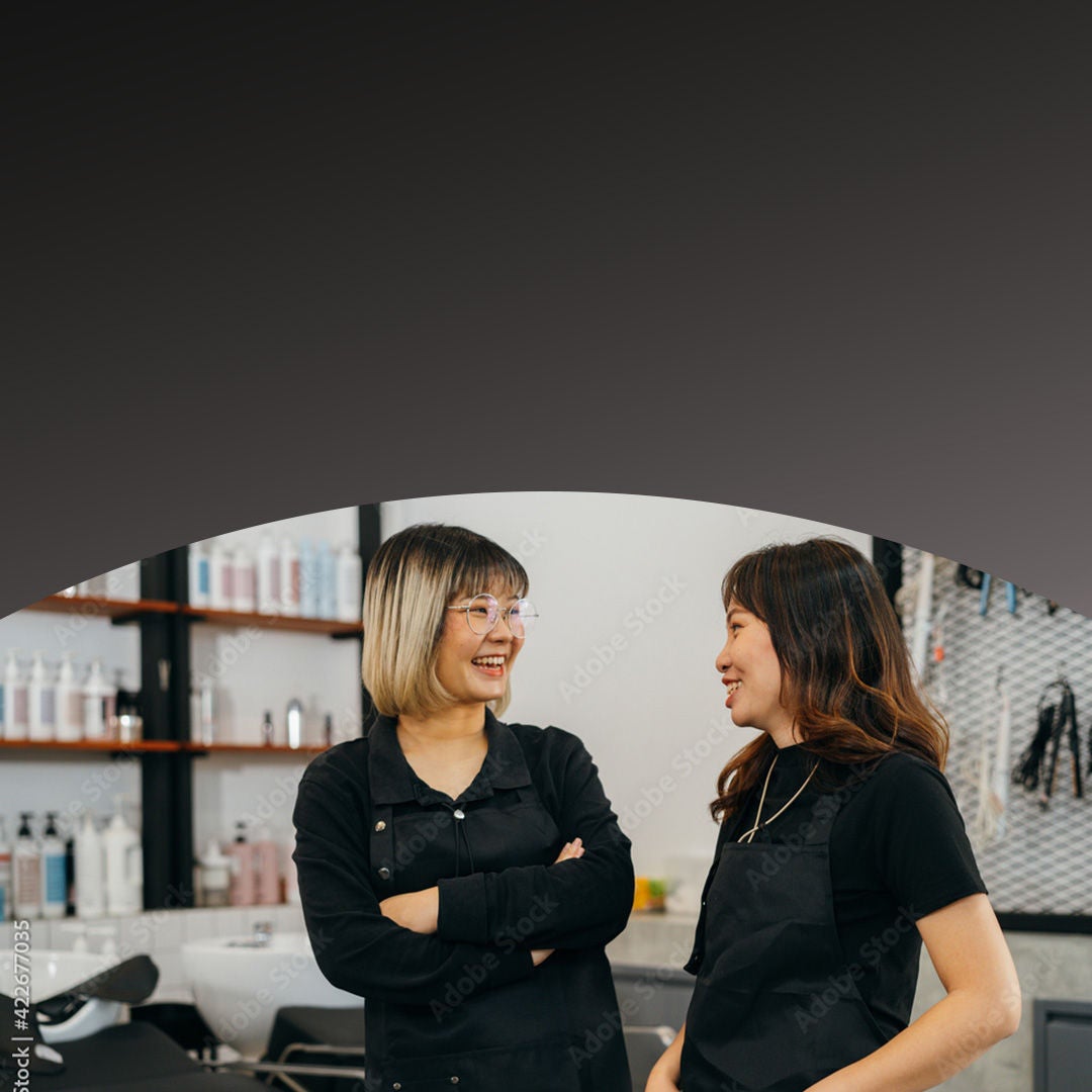 Small business owners talking