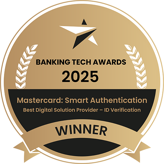 Distintivo de vencedor dos Banking Tech Awards 2025