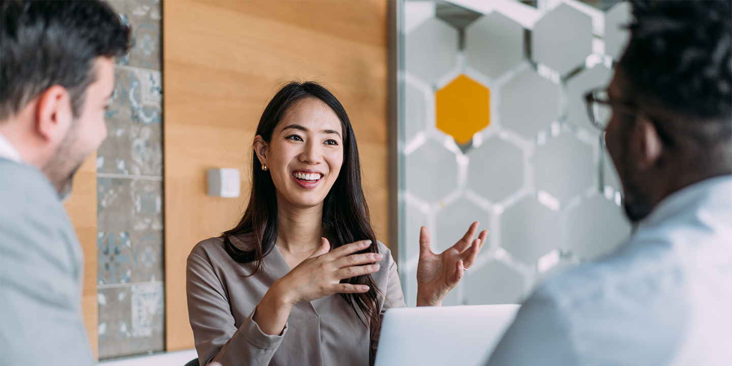 Colleagues in conference room