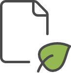 ícone de papel ecológico