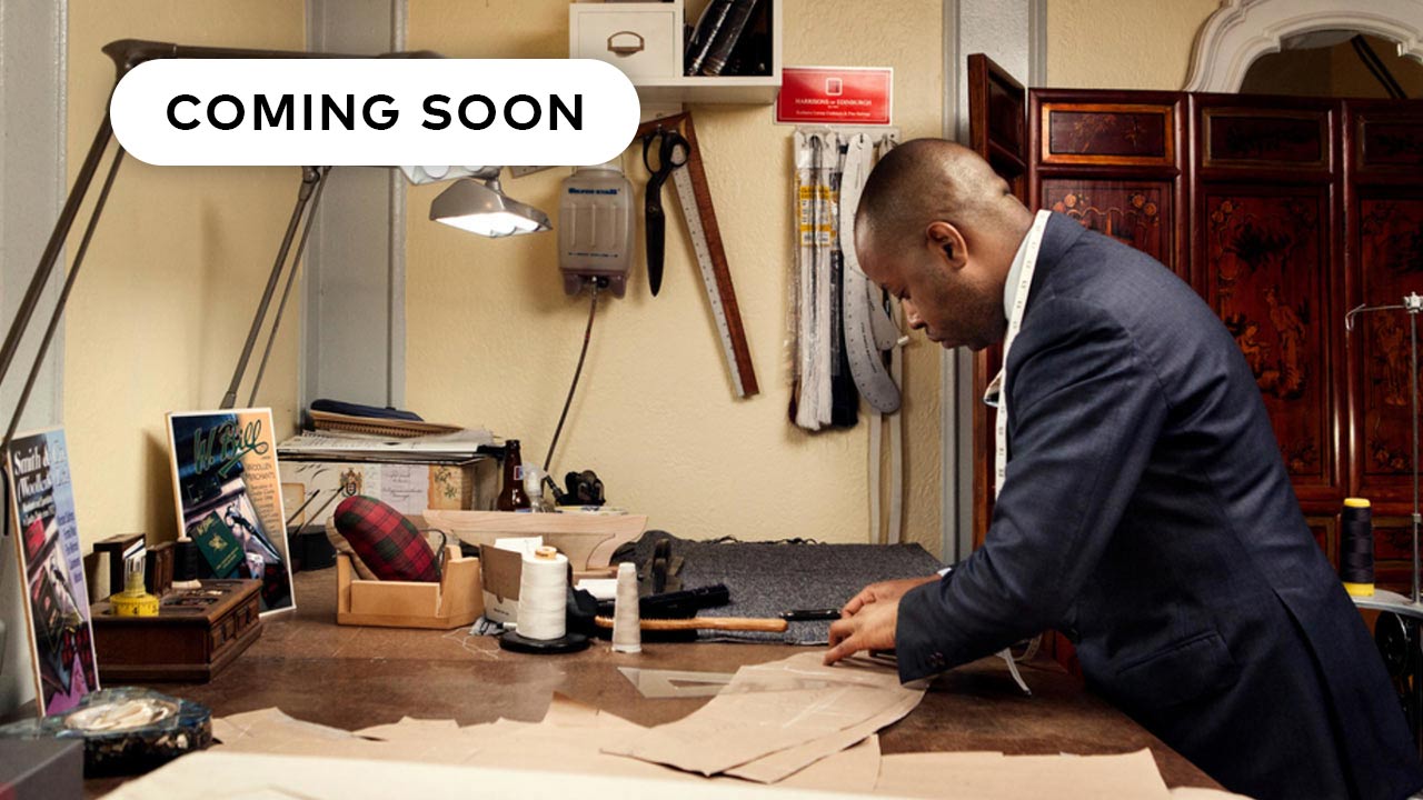 A tailor working in his workshop.