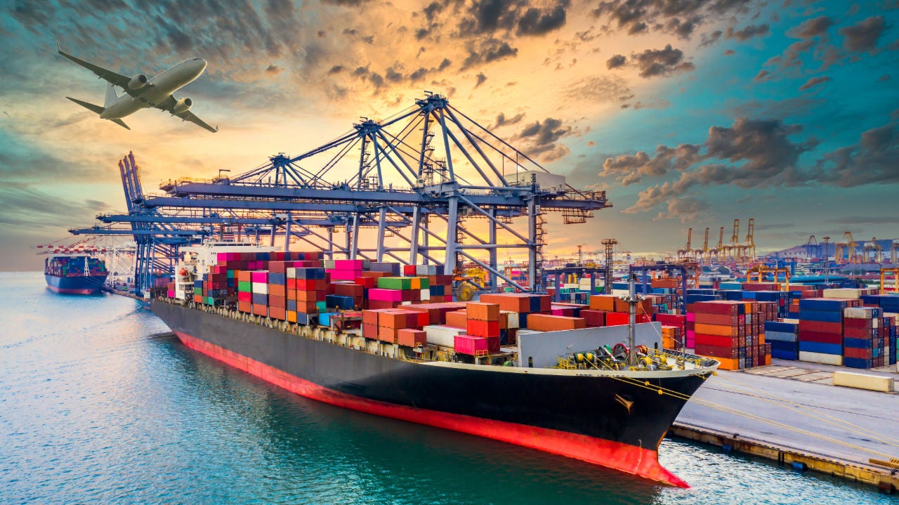 Cargo Ship at the dock