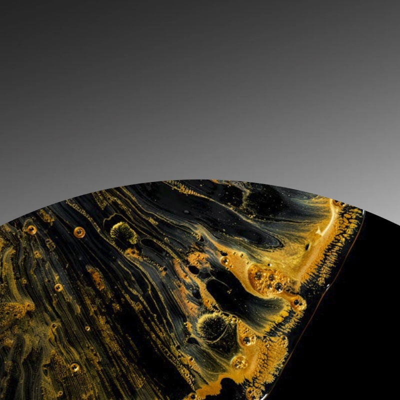 abstract gold paint on black