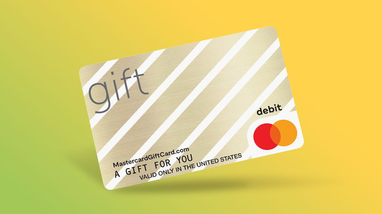 Gold Diagonal Gift Card.