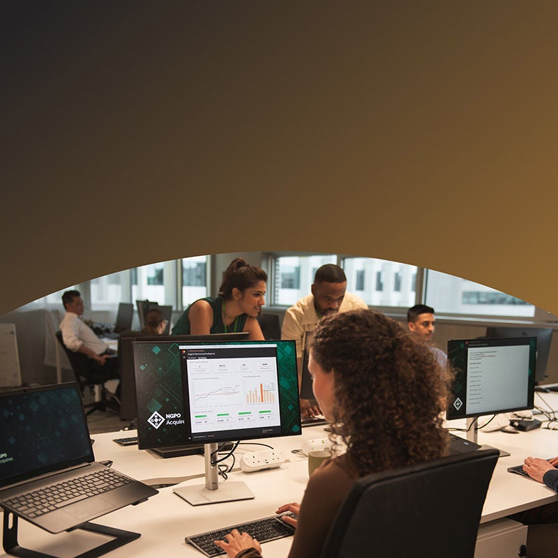 Woman at her computer