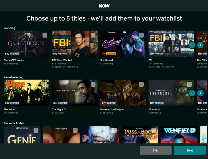 Personalization example
