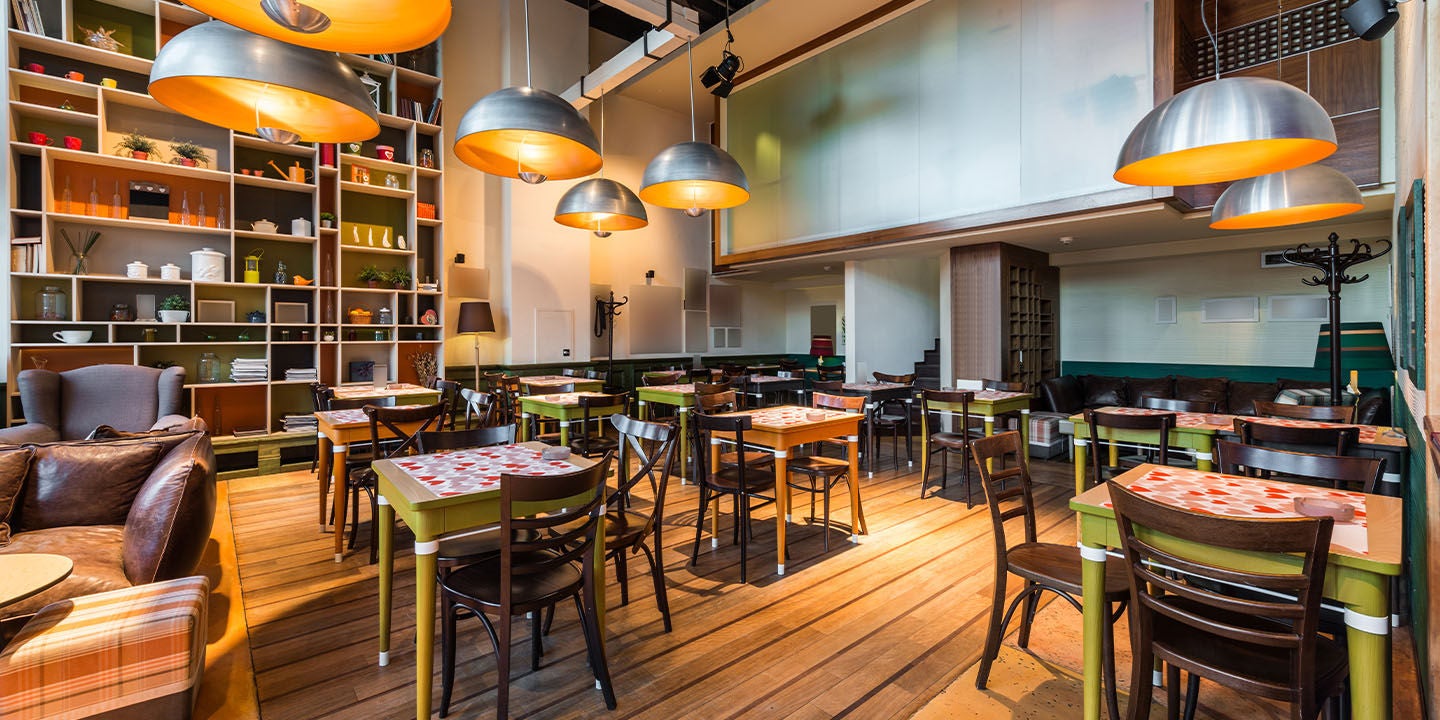 Inside of a restaurant