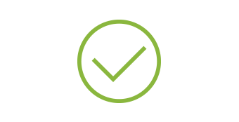 Zöld, stilizált pajzsformát idéző ikon, amely a védelem és a biztonság érzetét közvetíti, egyszerű és letisztult grafikai megjelenésben, fehér háttéren.