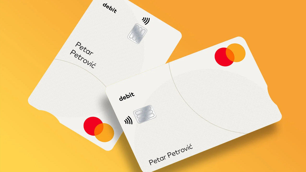 Debitne kartice sa zarezom za pristupačnost Touch Card.