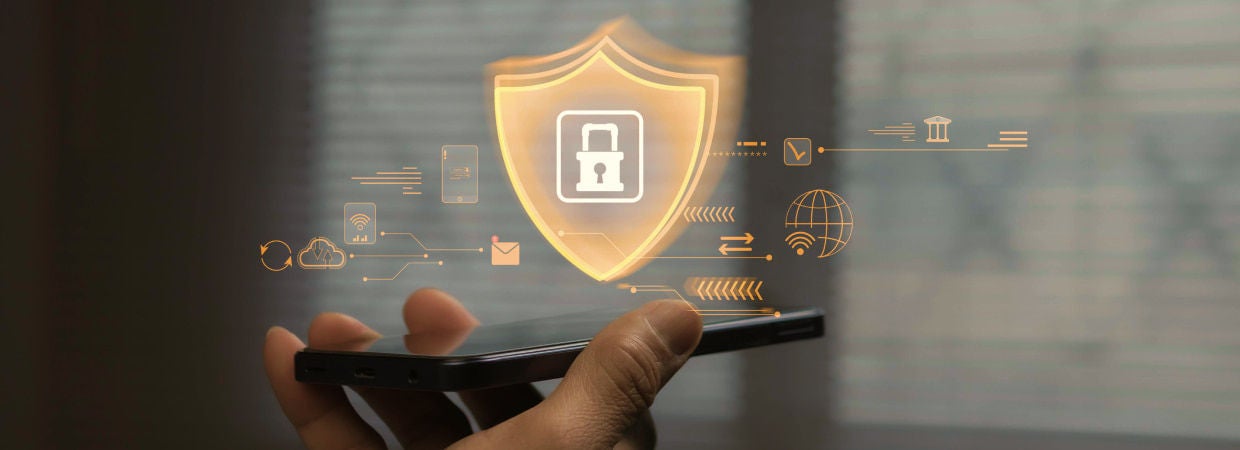 téléphone de cyberprotection