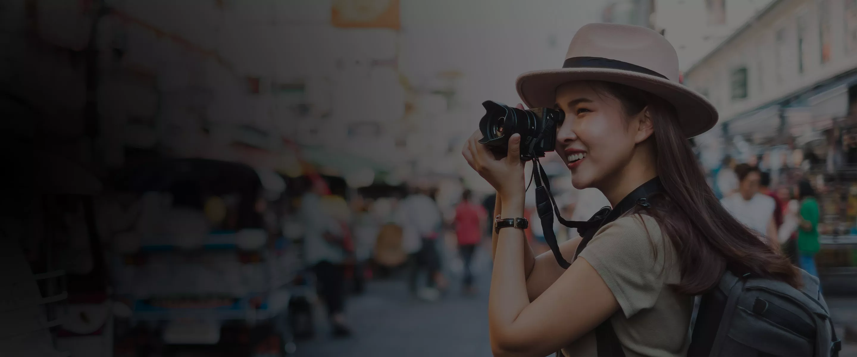 Woman taking pictures