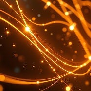  A black background with a bunch of lights