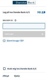 Screenshot della piattaforma Aiia con la banca Danske