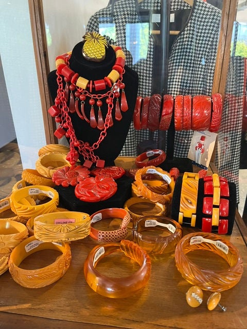 Bakelite and other jewelry at The Way We Wore