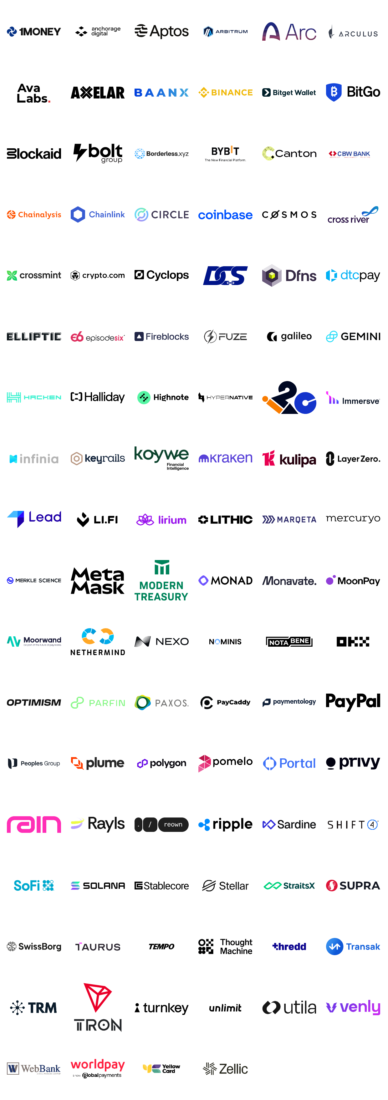 logo wall of partners