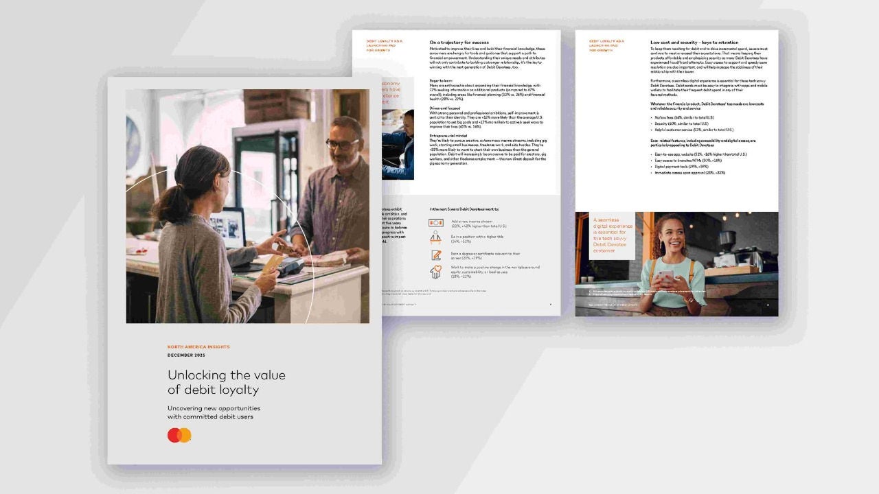 The cover page of the Unlocking the value of debit loyalty white paper