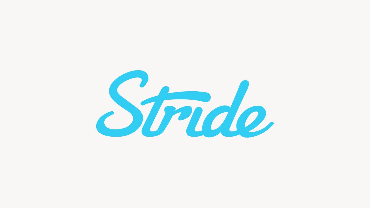Stride logo.