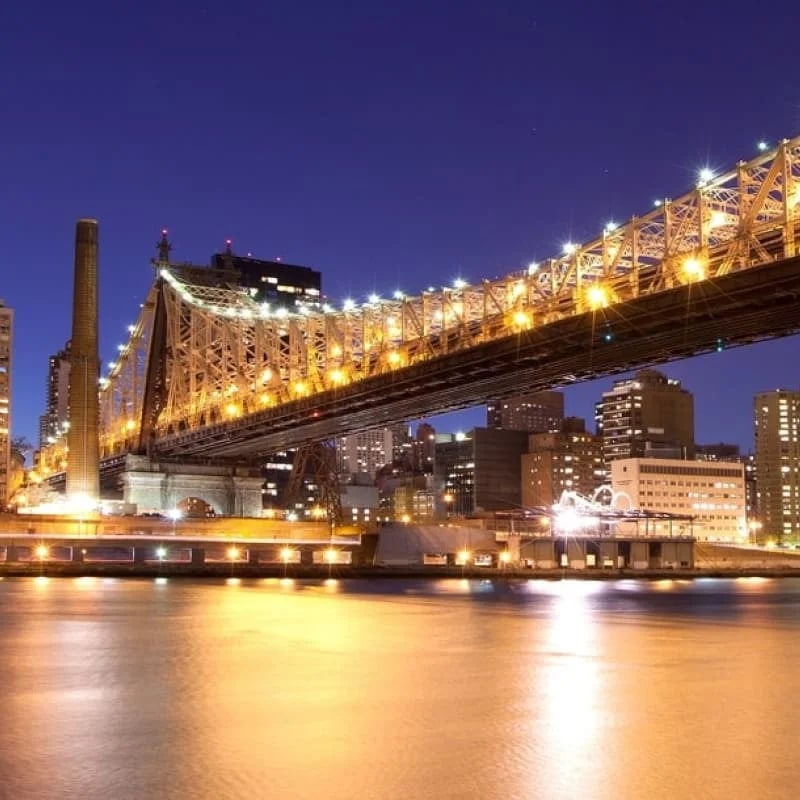 bridge in the night city