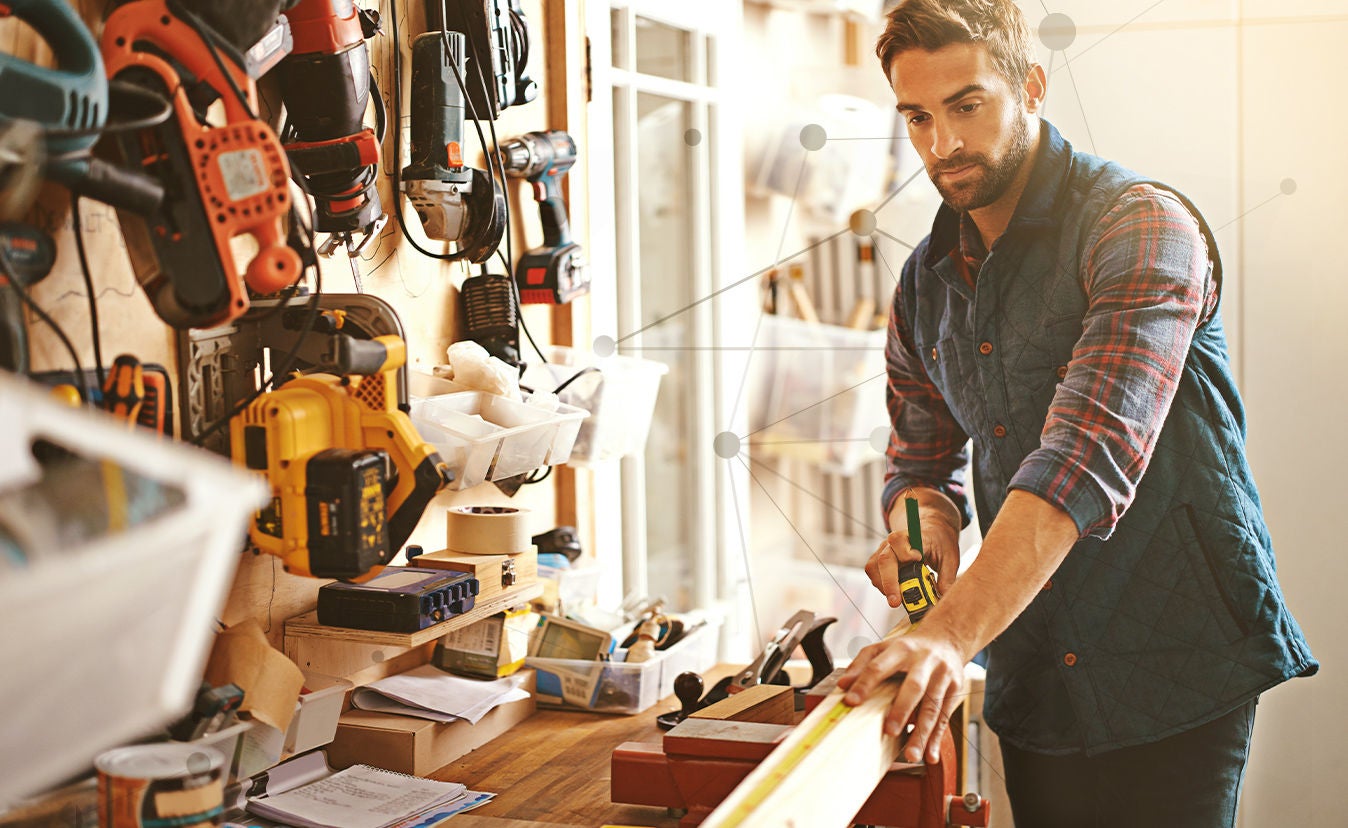 Man at a workbench