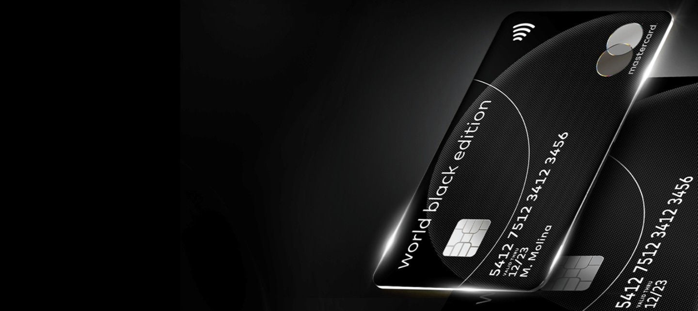 Mastercard World Black Edition kredit kartı