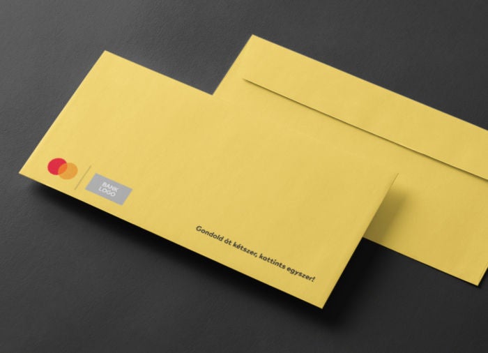 Kártyakísérő levél boríték