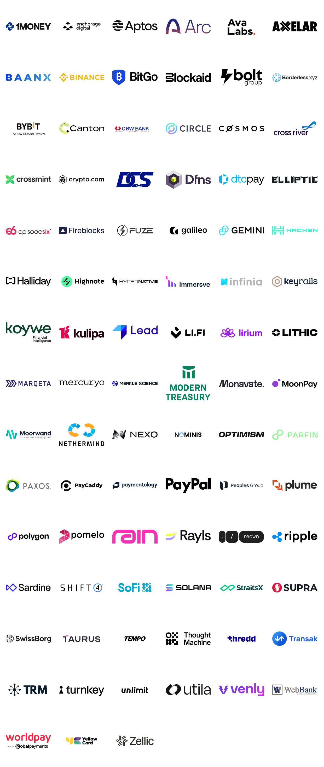 стена с логотипами партнеров