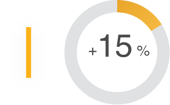 15% 图表