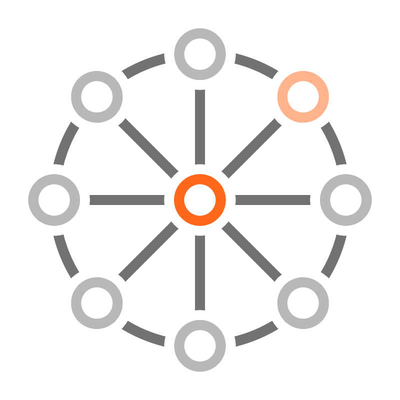 Omnichannel-Netzwerksymbol