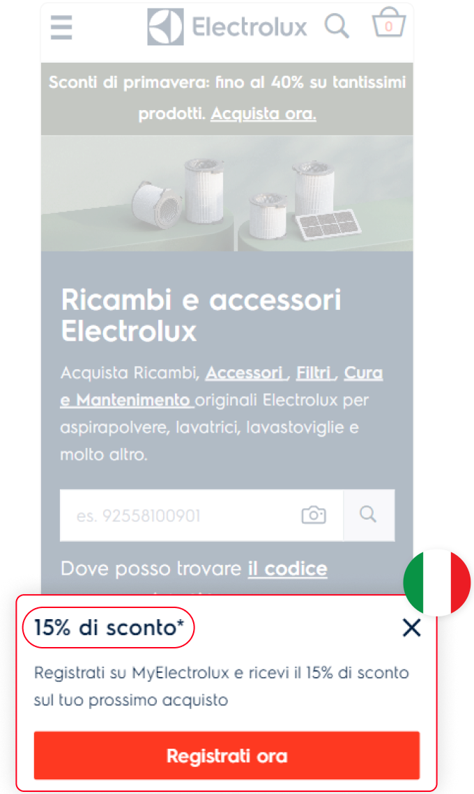 Personalization example