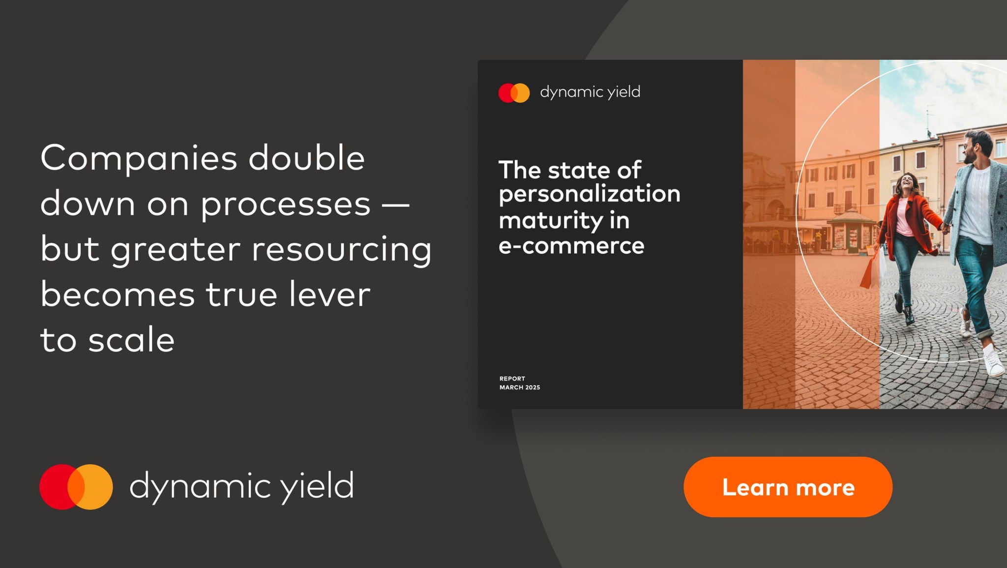 Cover for a report called "The state of personalization maturity in e-commerce"