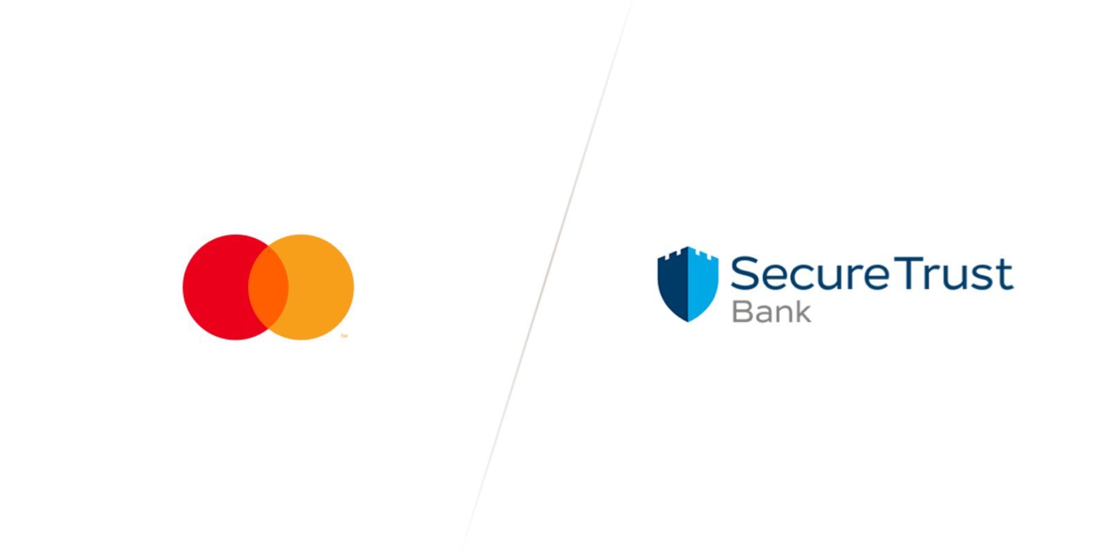 Mastercard-Logo plus Secure Trust Bank-Logo