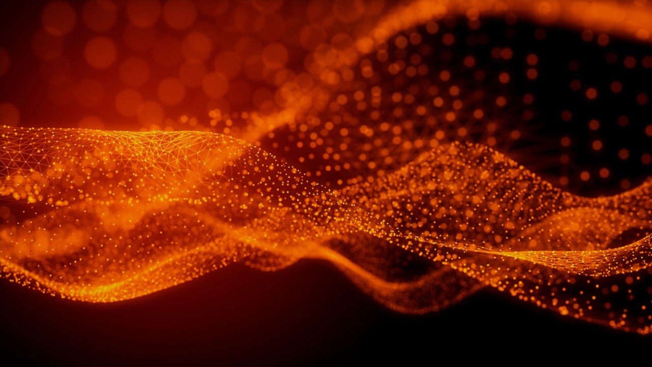 Orange and black design