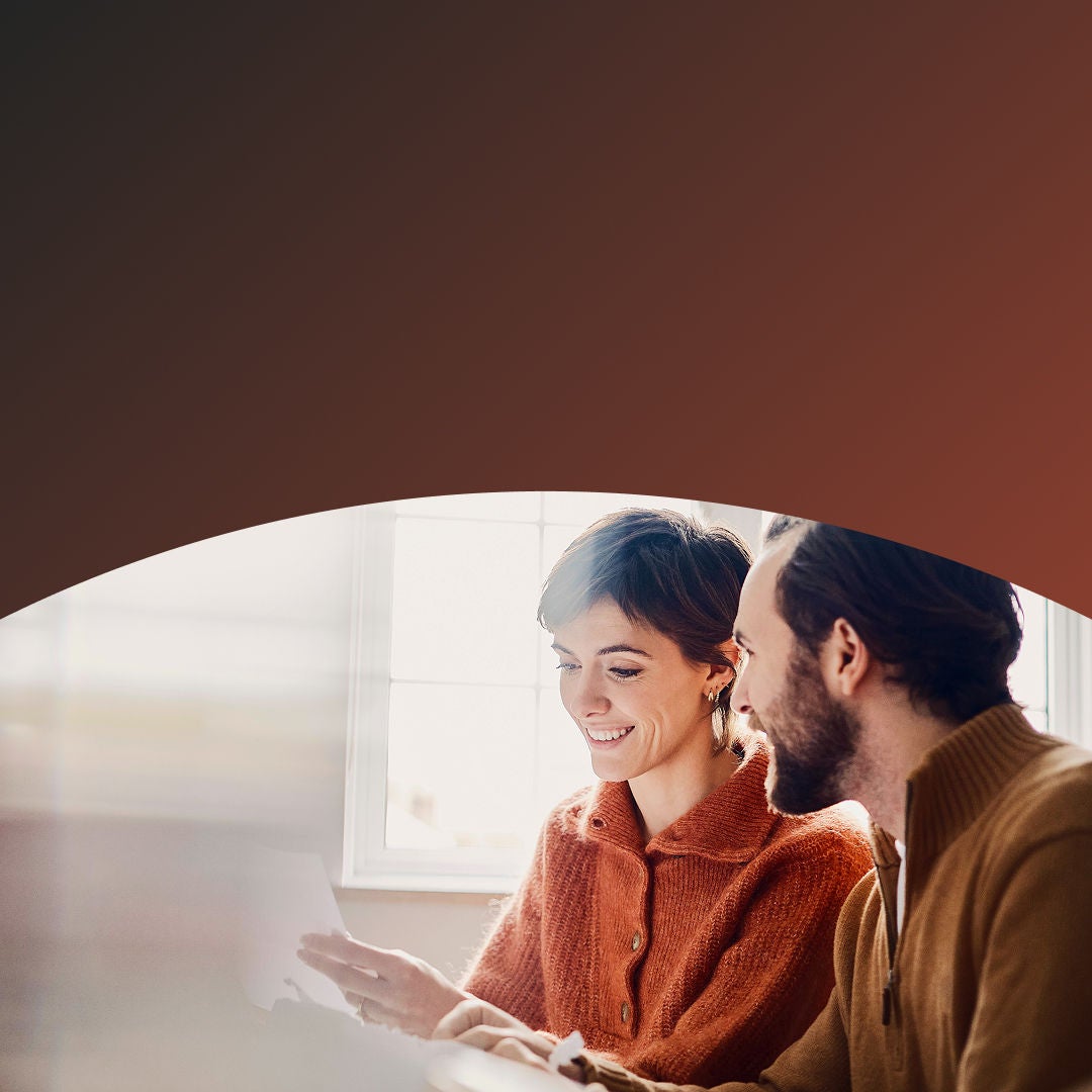 Two people reviewing data