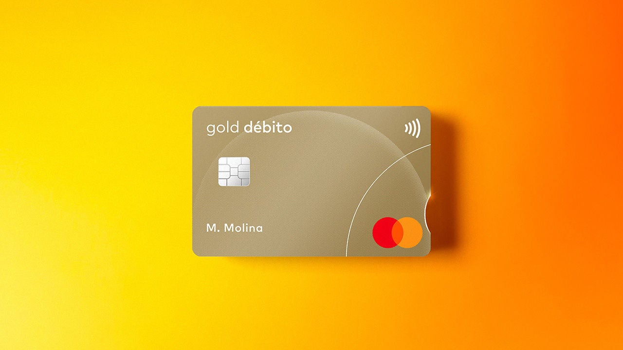 Tarjetas de débito Mastercard Gold.