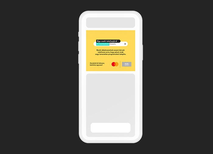 Mobilbankon belüli banner