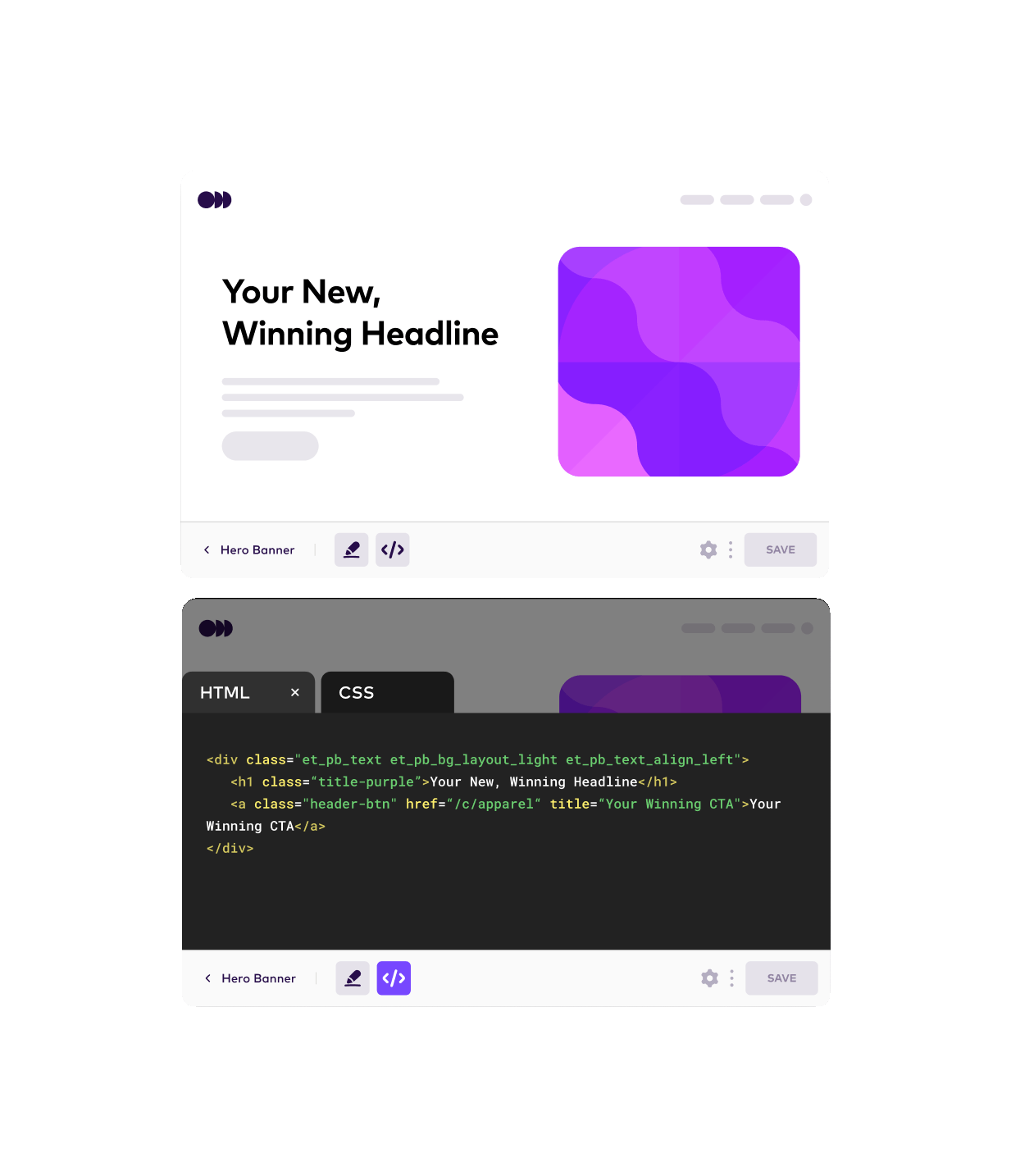 Website builder example