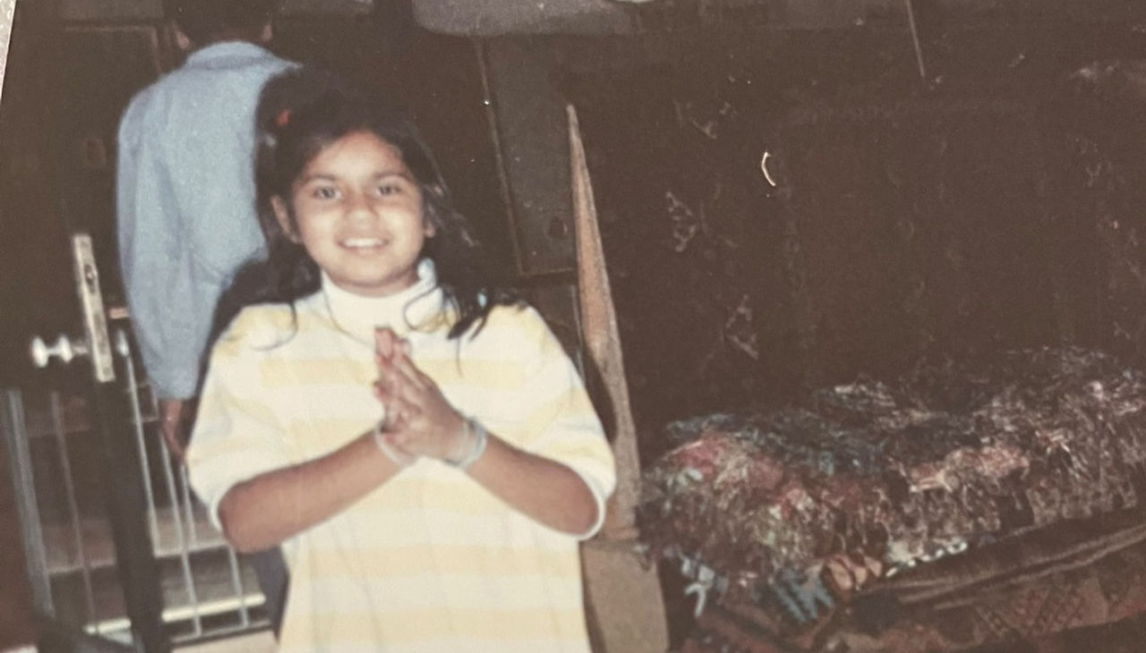 Payal Dalal in Istanbul with her father on a rug buying trip.