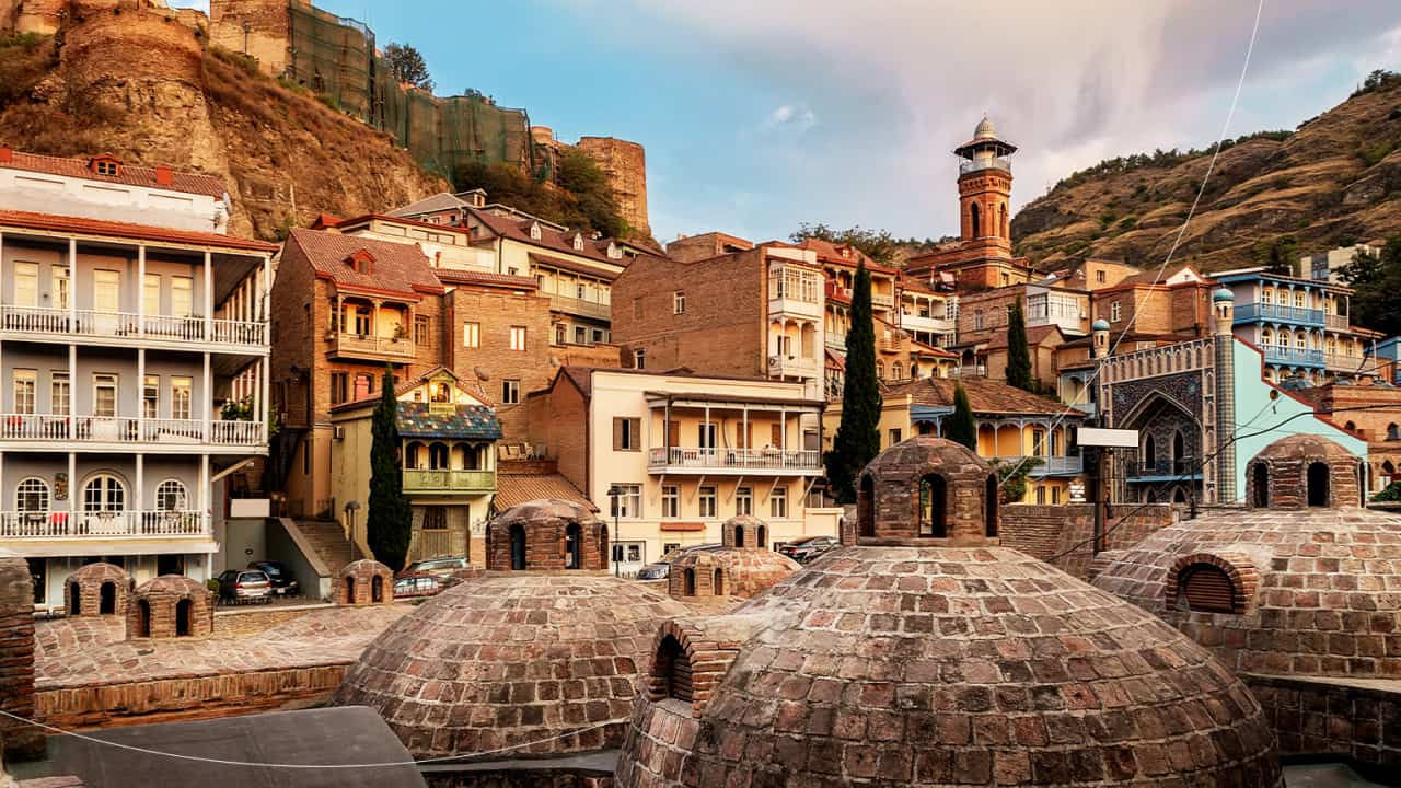ancient brick domes historic city