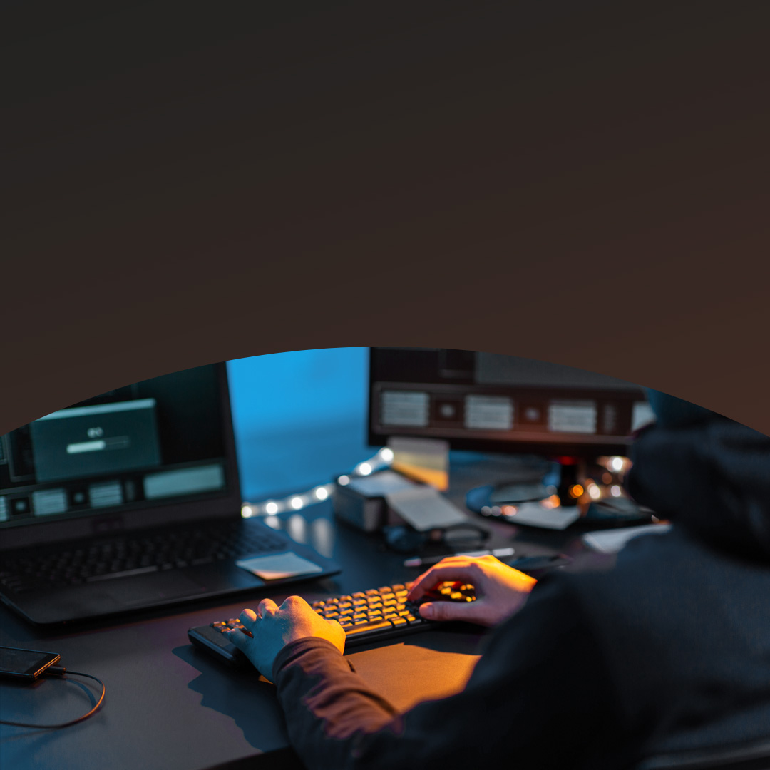 Conceito de cibercrime, hacking e tecnologia.