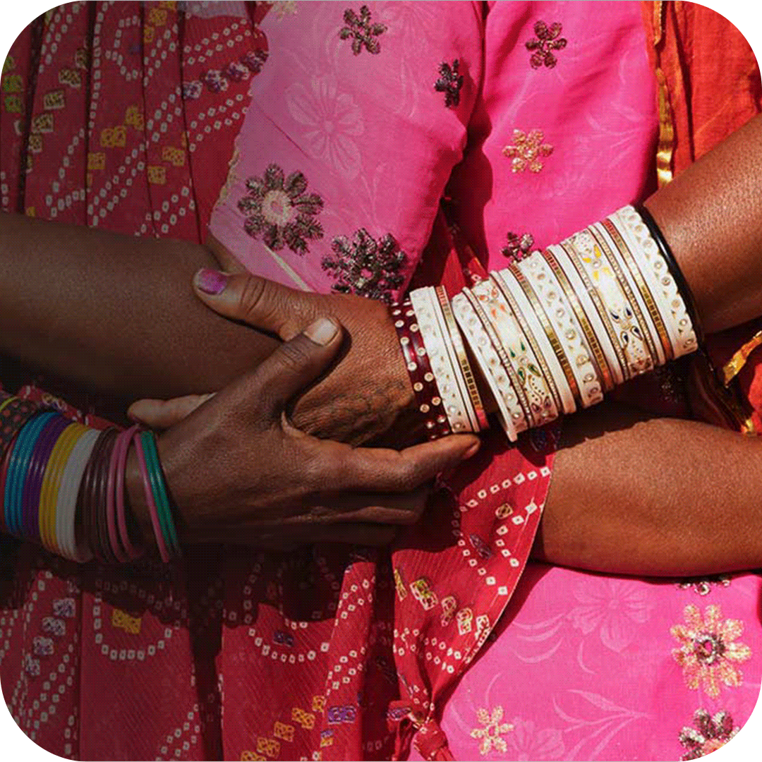 A pair of hands cradling each other