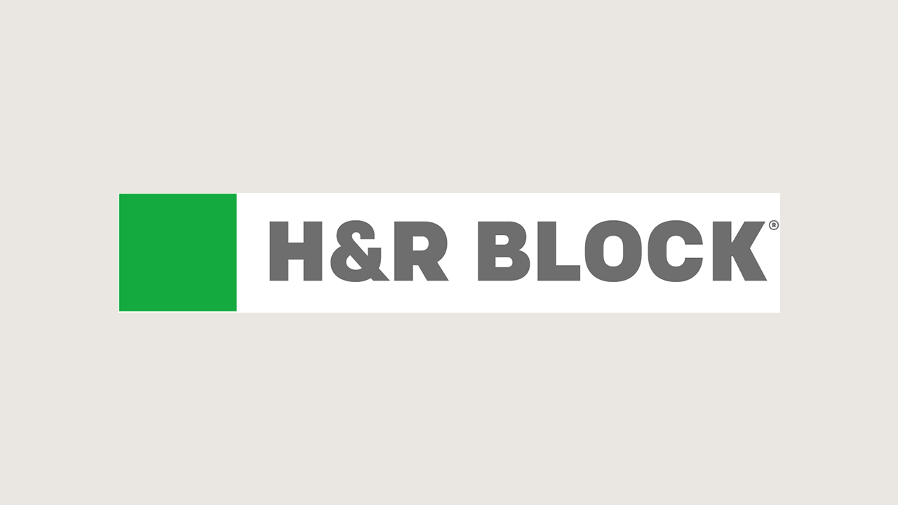 H&R Block logo.
