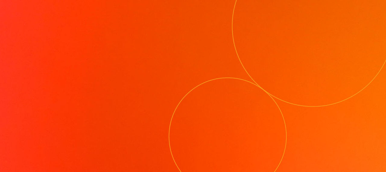 Orange gradient with keylines.