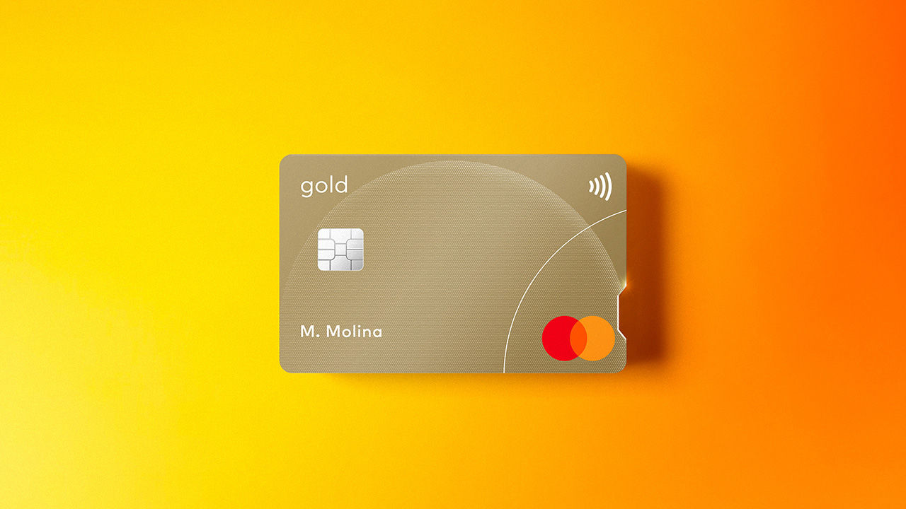 Tarjetas Gold Mastercard.