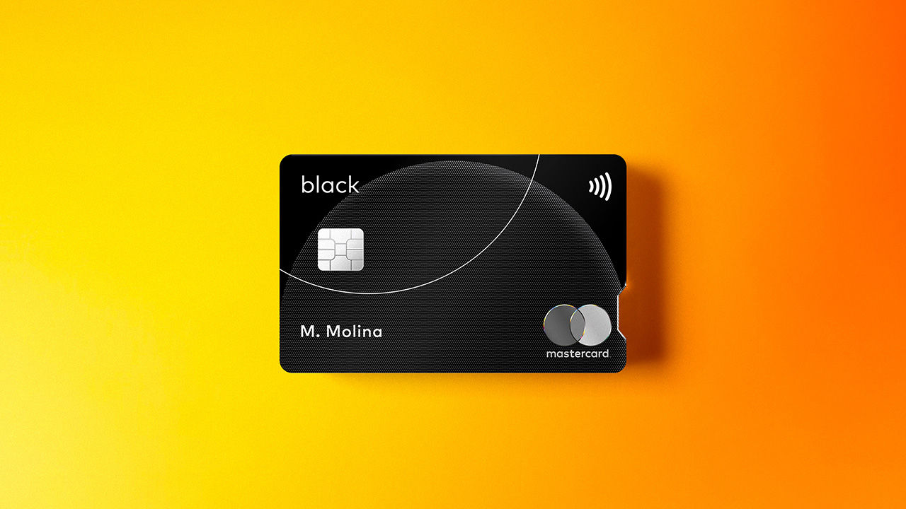 Tarjetas de crédito Mastercard Black.