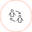 People cycle icon