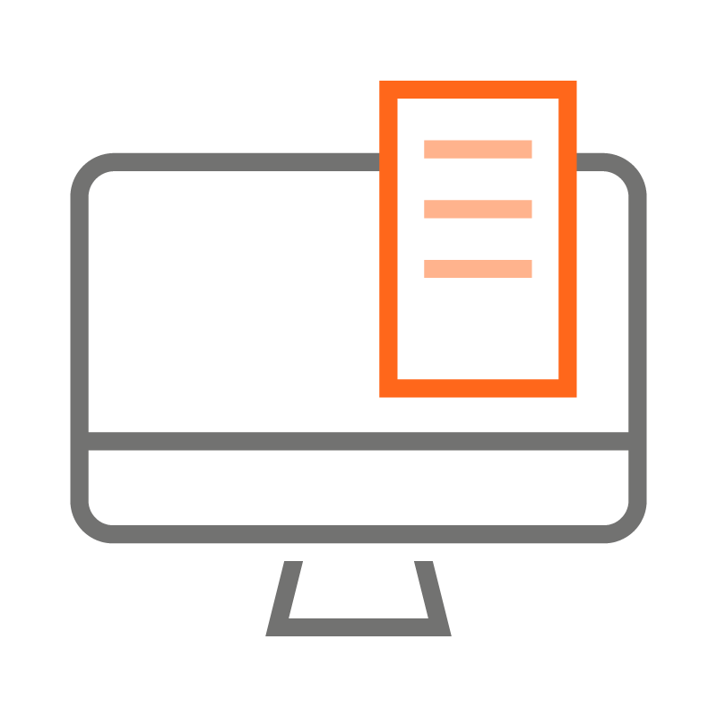 Desktop invoice icon